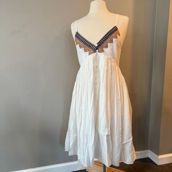 Raga Tunic Tank White Sz Sml NWT Sample Piece Festival Western Tribal Aztec - Picture 1 of 16